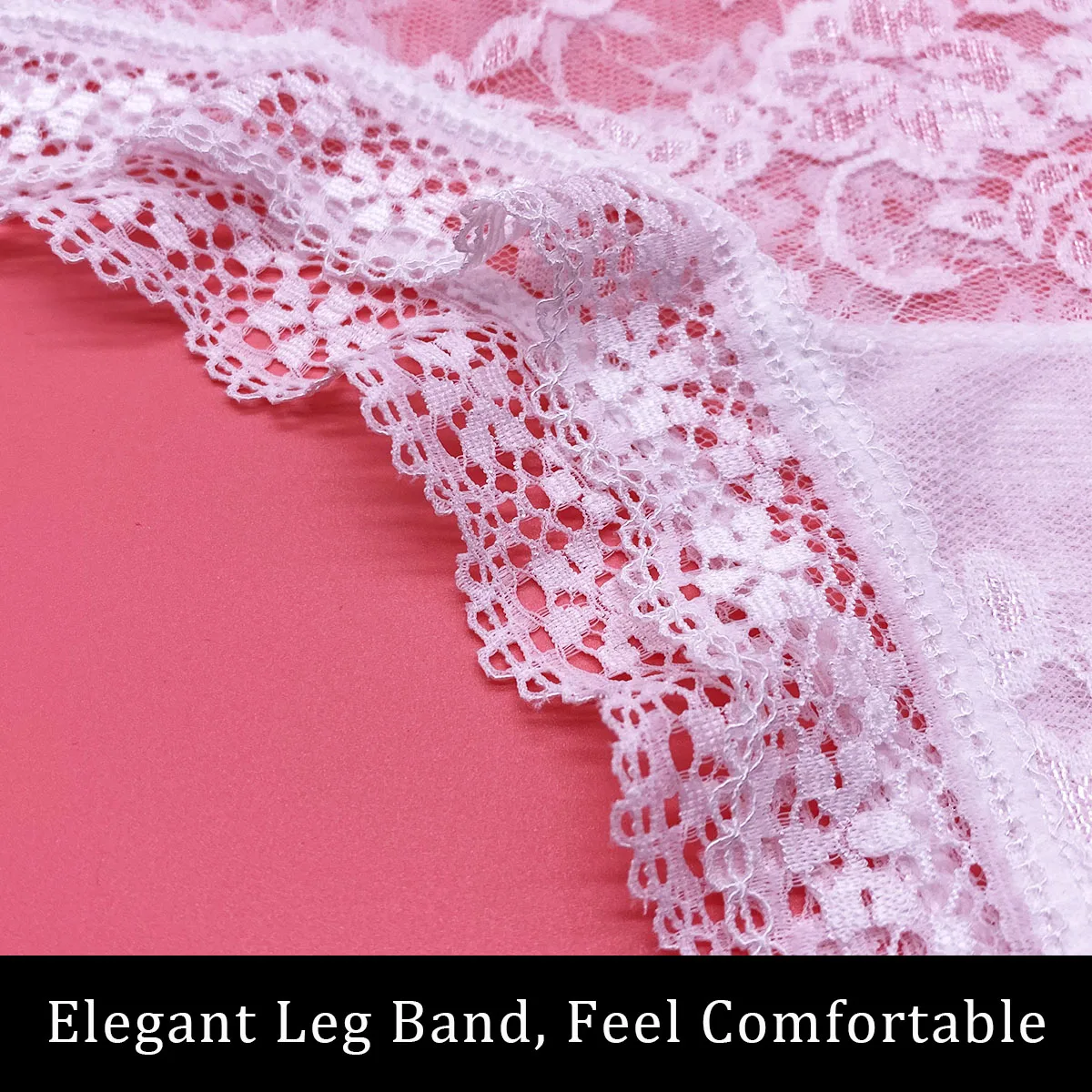 3 Pcs Charming Sexy Lace Panties Women Underwear Plus Size European Style Seamless Briefs White Color Ropa Interior Femenina