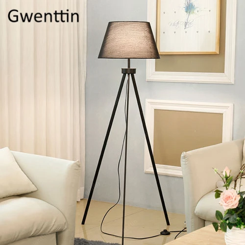 Floor Lamp C Скандинавский тренога Торшеры для гостиной, спальни, абажур, Светильники для дома, арт-деко, современные светодиодные световые стойки, светильник - Цвет абажура: Floor Lamp C