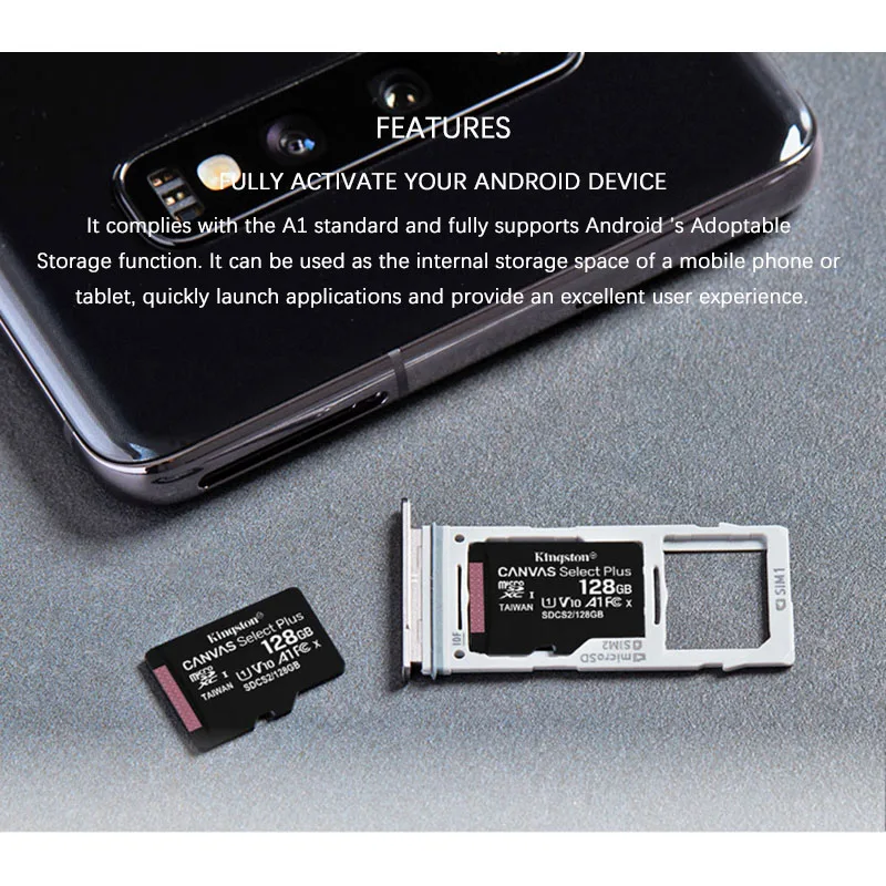 SD CARD Micro SD Card  for SMARTPHONES TABLET" Class 10 Kingston 32GB 