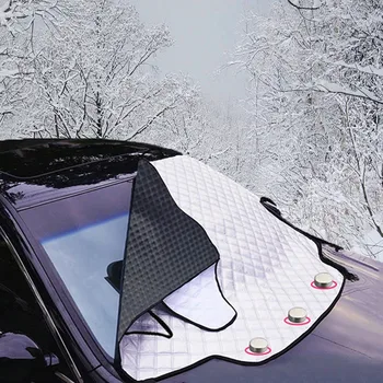 

Auto Windshield Snow Cover Magnetic Waterproof Car Ice Frost Sunshade Protector For SUV/Truck ,Normal Auto Cover 183X116 cm
