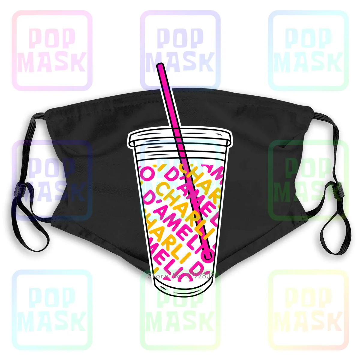 Противозагрязняющая маска Charli Damelio Merch Store классический Сменный фильтр Anti-PM2.5 |