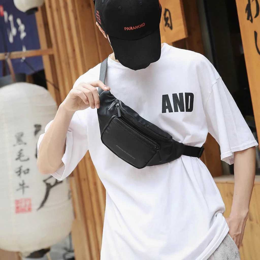 CONEED Fashion Waist Packs Unisex Large Capacity Sports Messenger Shoulder Bag Pouch For Women Run Outdoor Sports Chest Bag