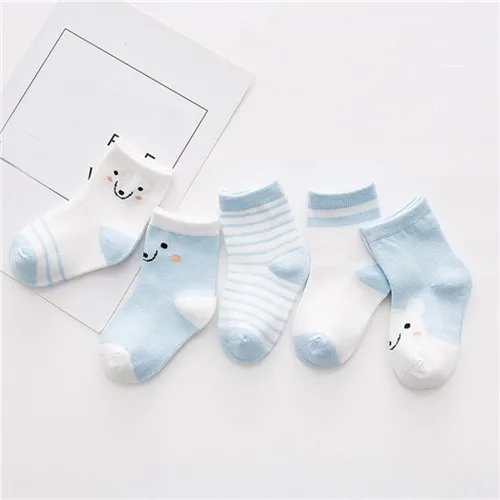 5 пар/лот, хлопковые детские носки в полоску носки для новорожденных мальчиков и девочек милые детские носки для малышей, размеры 2, 3, 4, 5, 6, 7, 8, 9