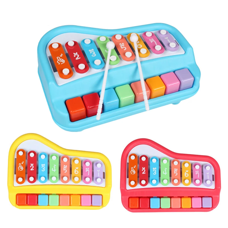 Children Early Learning Puzzle 8 Scales Piano Music Toy Color ABS Piano Music Cognitive Educational Toys For Children New