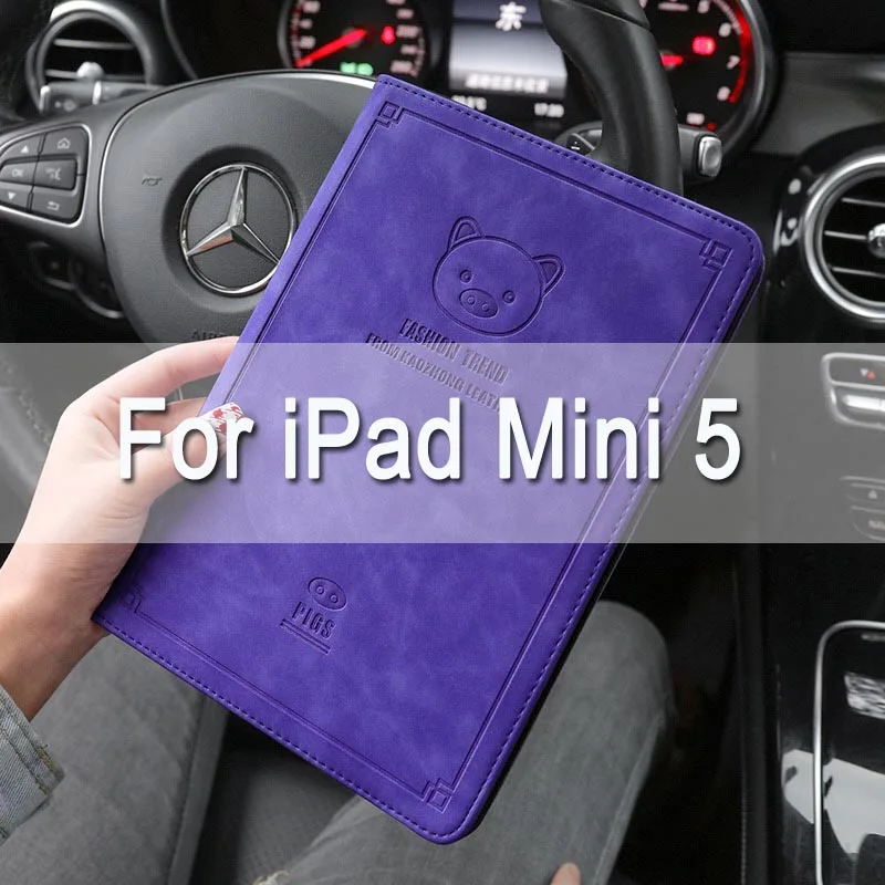For iPad mini 5 Магнитная откидная крышка для iPad Air Air2 Mini 1 2 3 4 чехол для планшета для нового iPad 9,7 a1893 Ретро чехол для iPad 2/3/4 - Цвет: For iPad mini 5