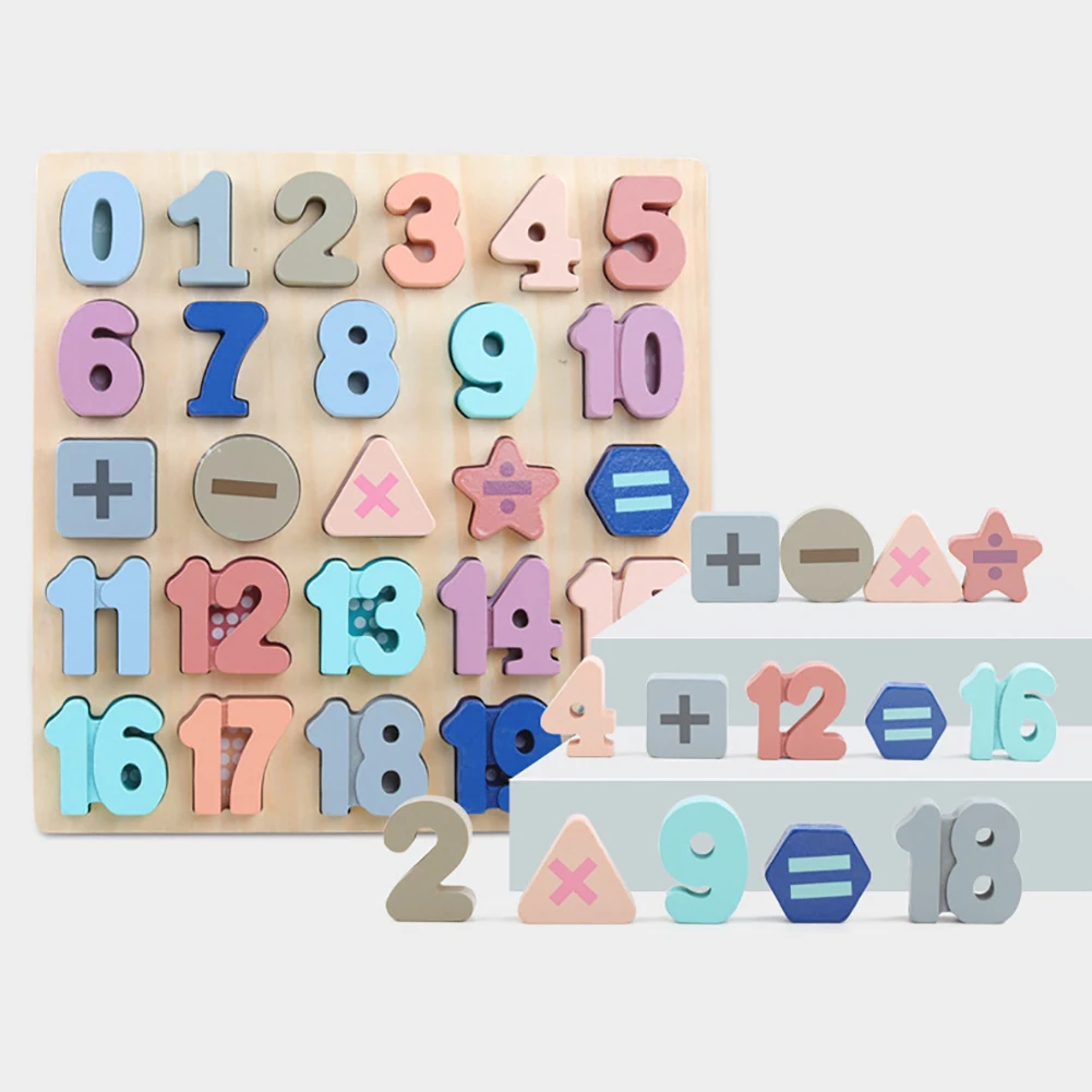 Деревянные головоломки доска алфавит, цифры формы обучения Развивающие детские игрушки Новые