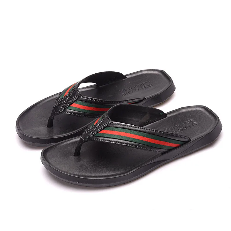 

Thong Tow Men Summer Fashion Casual Flip Flops Home Non-slip Men Sandals and Slippers Creative Beach Men Slippers
