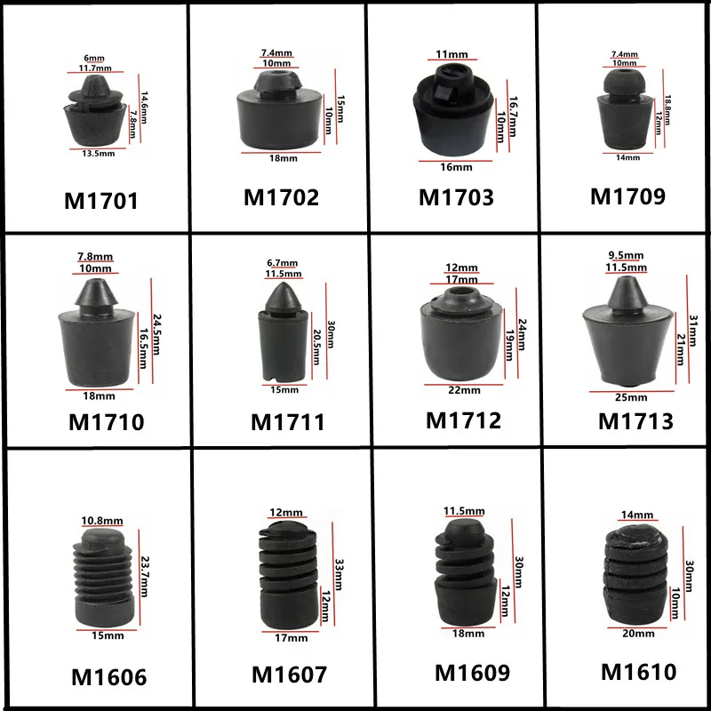 Universal Car Trunk Tailgate Door Engine Cover Shockproof Cushion Rubber Bands Pier Shock Block Fasteners 2Pcs car fastener clips car retainer clips auto fastener clips car fastener clip auto fastener clip kit