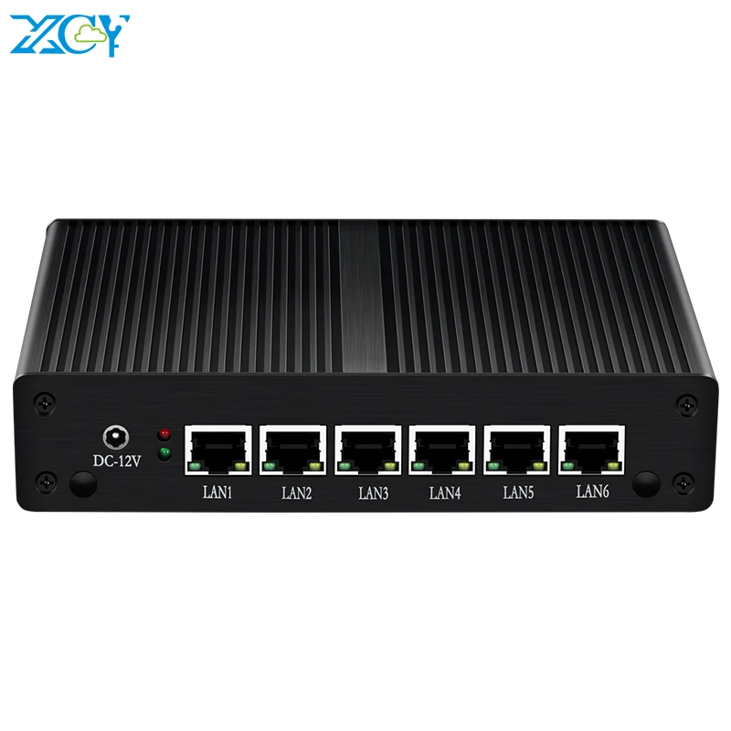 XCY мини ПК брандмауэр прибор Intel Celeron 2955U 6x гигабитный Ethernet i211 NIC 3G 4G LTE Wi Fi Pfsense VPN