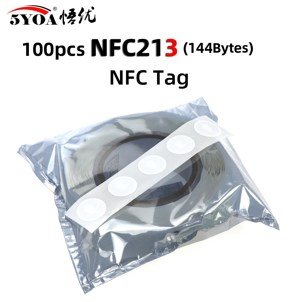 Tanie 100 sztuk/partia tag nfc NFC213 etykiety 213 naklejki tagi odznaki