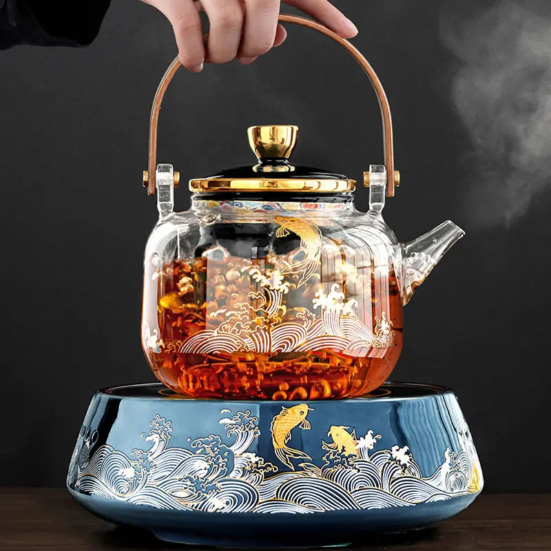 Glass Tea Pot - Japanese Electric Ceramic Heater Style