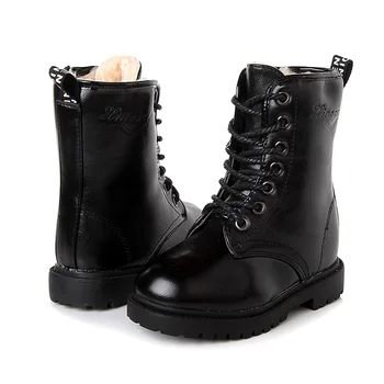 

2020 New 2020 Autumn And Winter Snow Boots Boys Leather Boots Girls Martin Boots 3-16 Years Old Teens Students Children'S Shoes