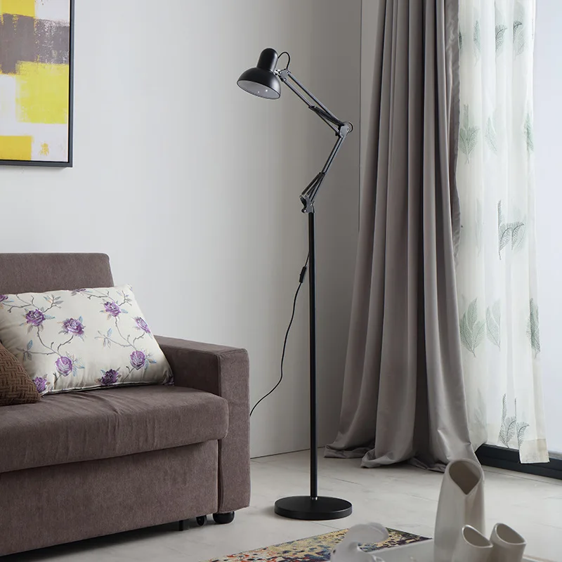 

LED Floor Lamp Gift Eye Protection Fishing Learning Office American-Style Embroidered Tattoo Beauty Manicure Floor Lamp Wholesal