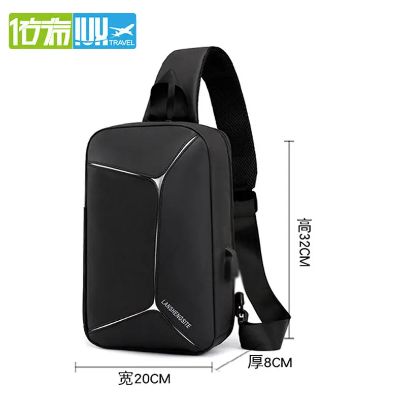

IUX Functional Cross body Bags Men Messenger Chest Bag Pack Casual Bag Waterproof Oxford Single Shoulder Strap Packs 2019