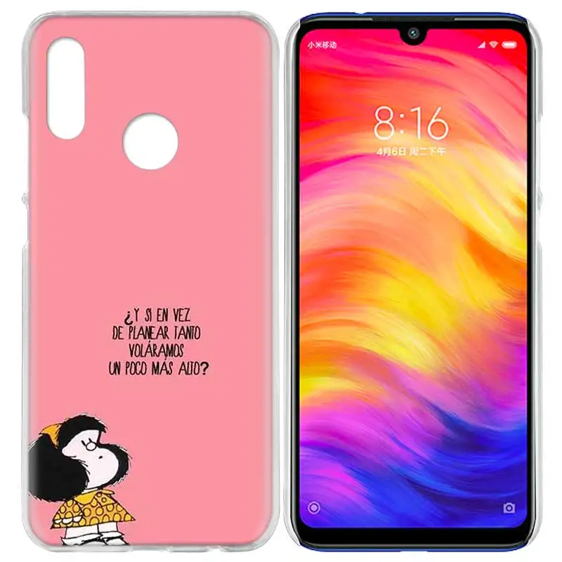 Case Cover for Xiaomi Redmi Note 7 7A 7S 6 6A 5 Y3 K20 Mi 8 9T CC9 CC9E A1 A2 A3 Play F1 Lite Pro Plus Mafalda Anime