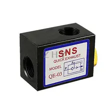 Односторонний поток G3/" труба пневматический выпускной клапан QE-03 Rduzw