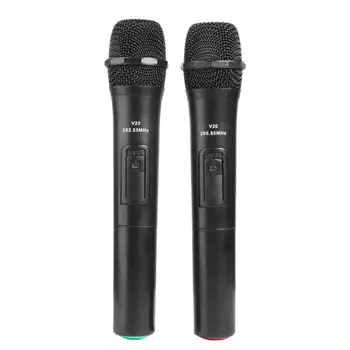 

VKTECH Smart Wireless Microphone Handheld Mic 2pcs high quility Microphones with USB Receiver for Karaoke Speech Loudspeaker