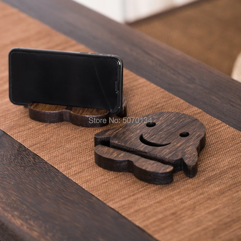 

Creative Wood Cell Phone Holder Mobile Phone Stand iPhone Pad Tablet Stand Desktop Rack Coffee Mug Mat Cup/Bowl Pad