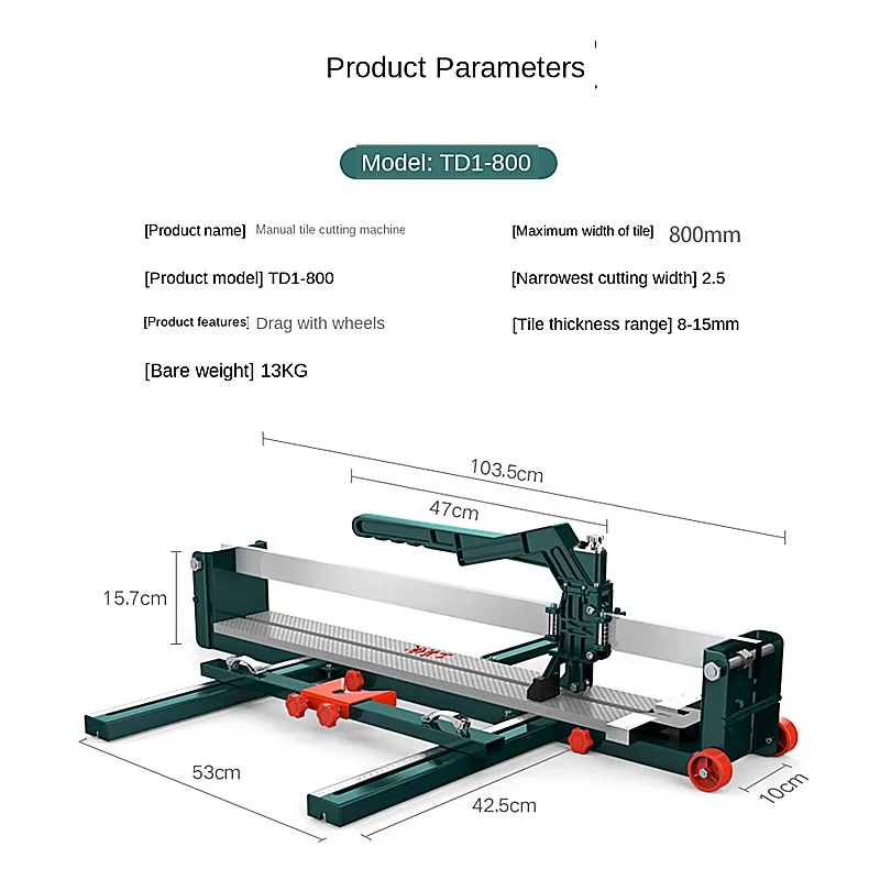 US $184.14 Free shipping manual tile cutter Tile pusher 800 1000 push cutter floor tile cutter