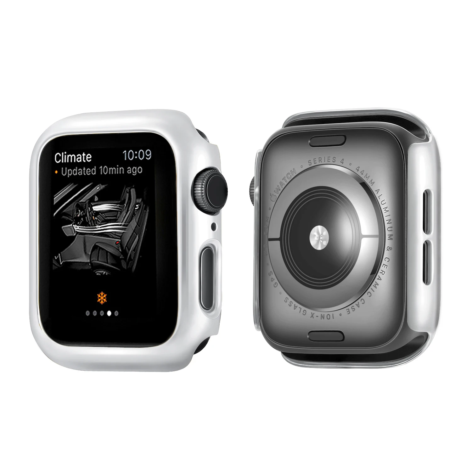 Чехол для часов для Apple Watch, 44 мм, 40 мм, защитная рамка, бампер, чехол s для iWatch серии 5/4, защита от падения, покрытие из поликарбоната, оболочка