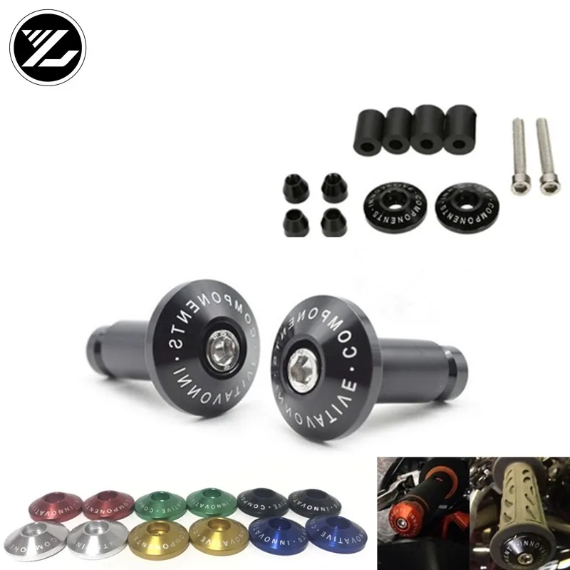 

CNC 22MM Handlebar Grips Handle Bar Cap End Plugs or For Honda CB 400 SF CBF600 S CBR600F CBR600 RR Hornet 600 CBF 500 DN-01