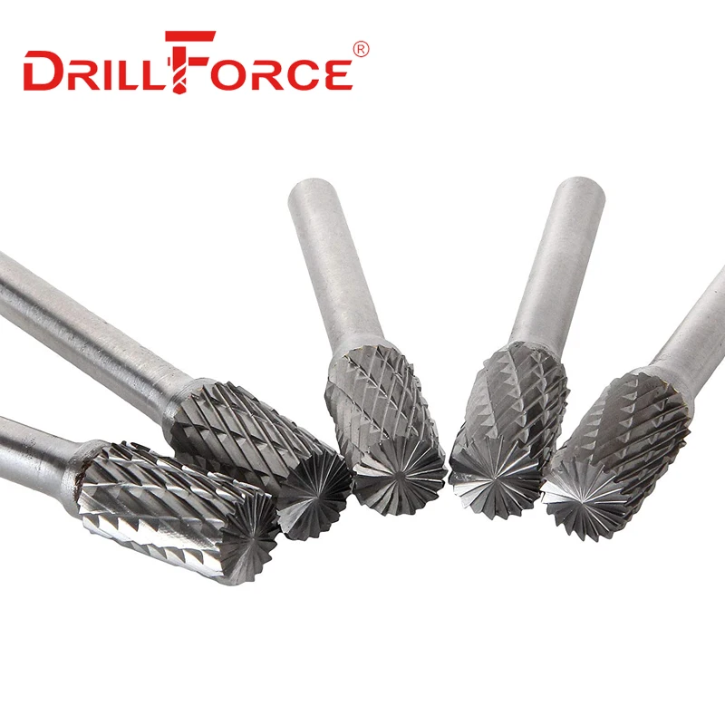 Drillforce 1PC AEX Type Tungsten Carbide Rotary File Point Burr Die