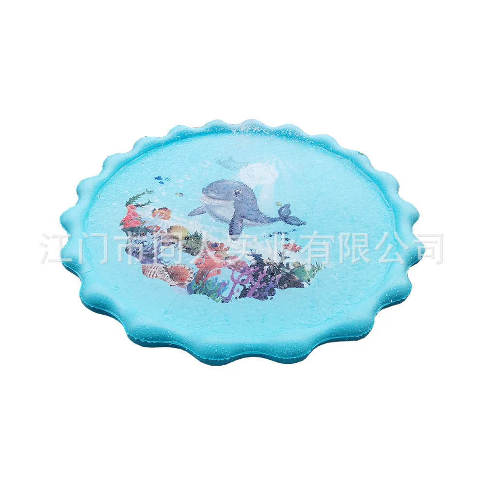 New Style Lawn Beach Play Game Sprinkler Seat Cushion Water Spouting Pad Summer Children Outdoor Water Spouting Play Coaster