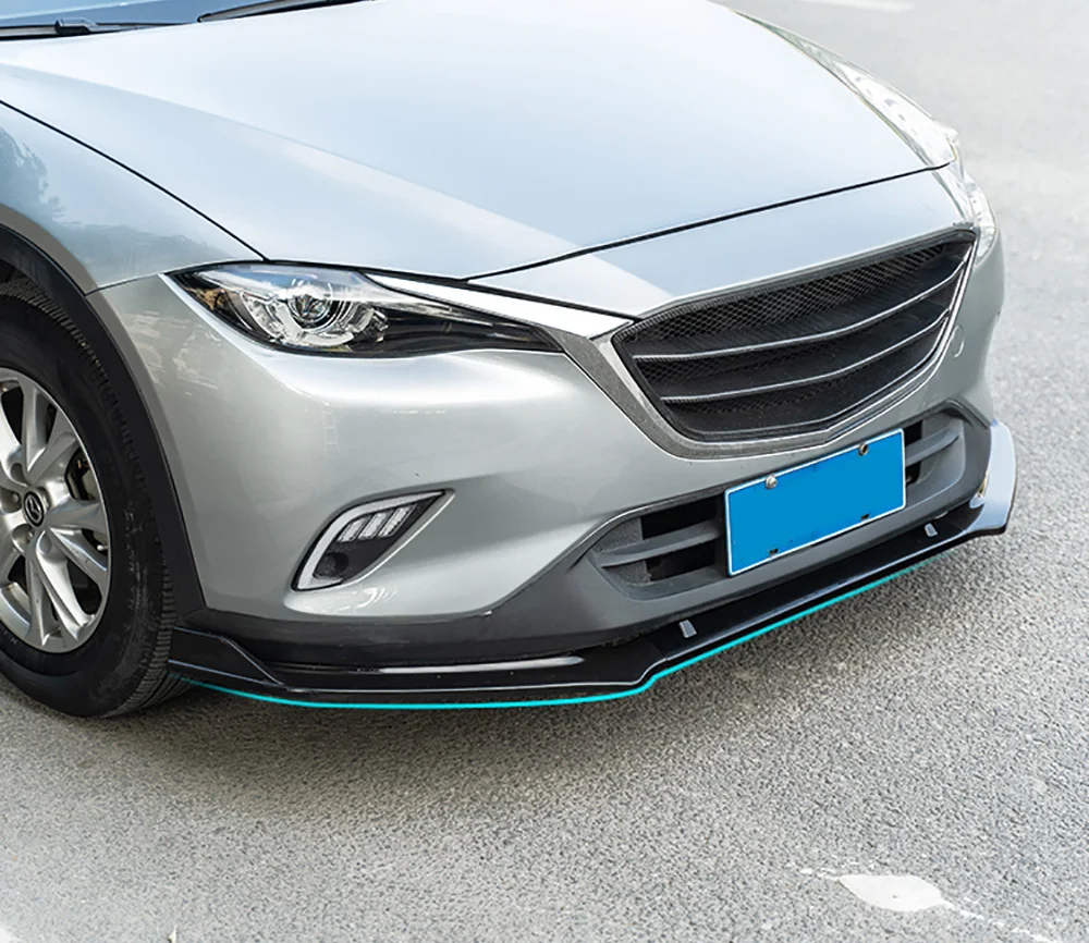 Подходит для Mazda CX-4 углеродное волокно передний угол бампера Защитная крышка автомобиля Стайлинг 3 шт