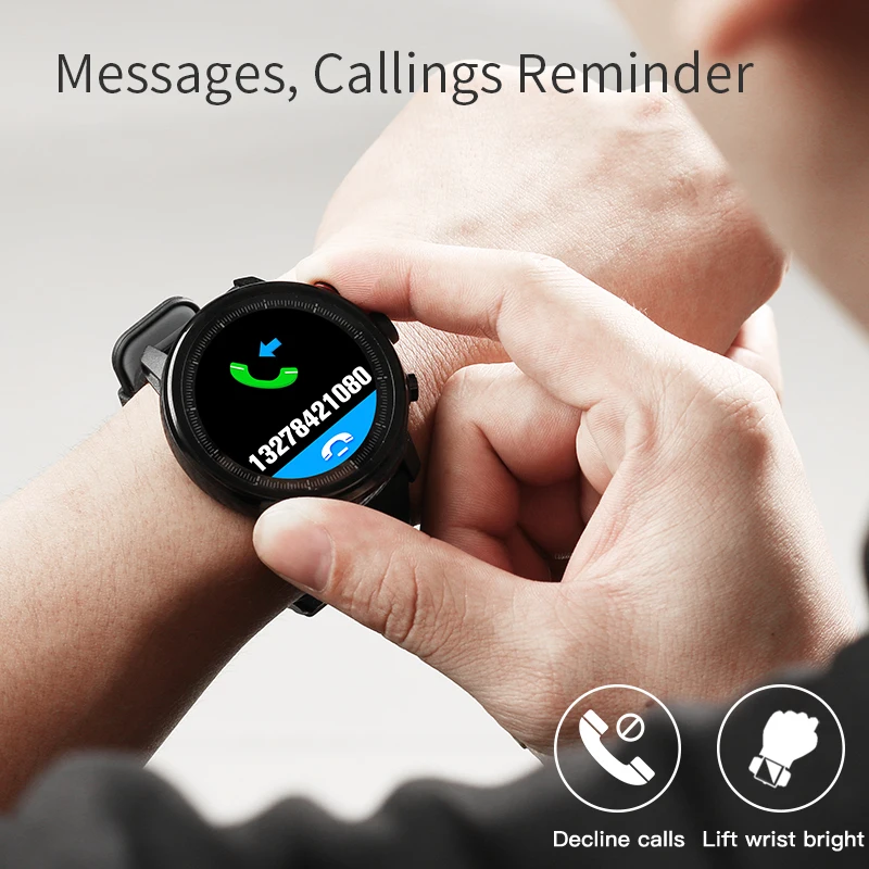 Ainuevo Смарт-часы водонепроницаемые мужские Смарт-часы Bluetooth браслет Android напоминание о звонке сердечный ритм шагомер для плавания Ip68