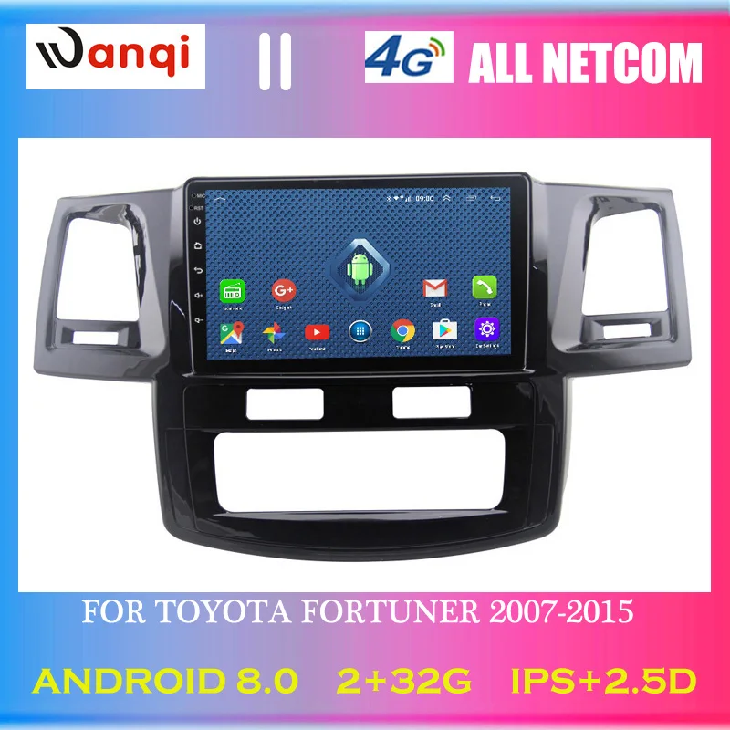 4G Lte All Netcom 9 дюймов Android 8 0 Автомобильный gps мультимедийный видеоплеер для Toyota fortuner