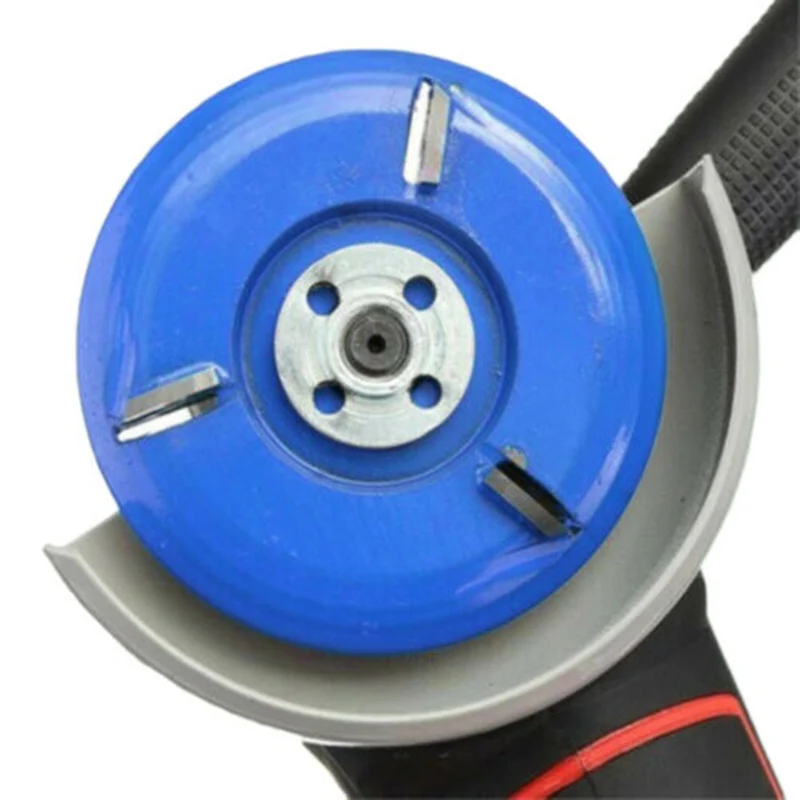 

1 Piece 90mm Wood Carving Grinding Disc Tool Milling Cutter Three Teeth Woodworking Turbo Tea Tray Digging Saw Blades