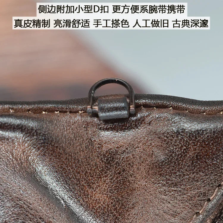 Новое поступление модный кошелек из натуральной кожи для монет Мужские Женские сумки простой кошелек на молнии ручной работы ретро мини сумка органайзер кошельки