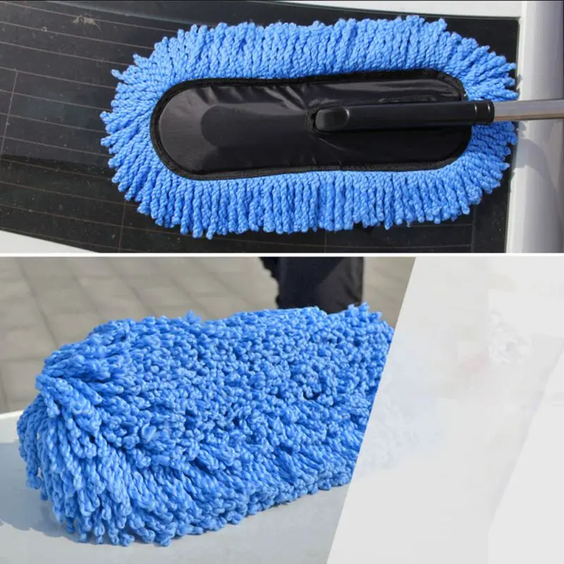 Полотенце из микрофибры для чистки машины Щетка авто окно Duster выдвижной нержавеющей стали детализация автомобиля ar чистящие кисти инструменты