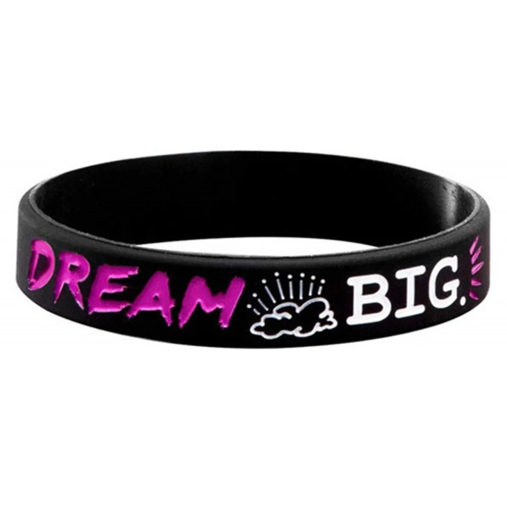 1 шт. модный браслет вокруг популярной одежды Dream Believe Inspire создать качественный силиконовый браслет