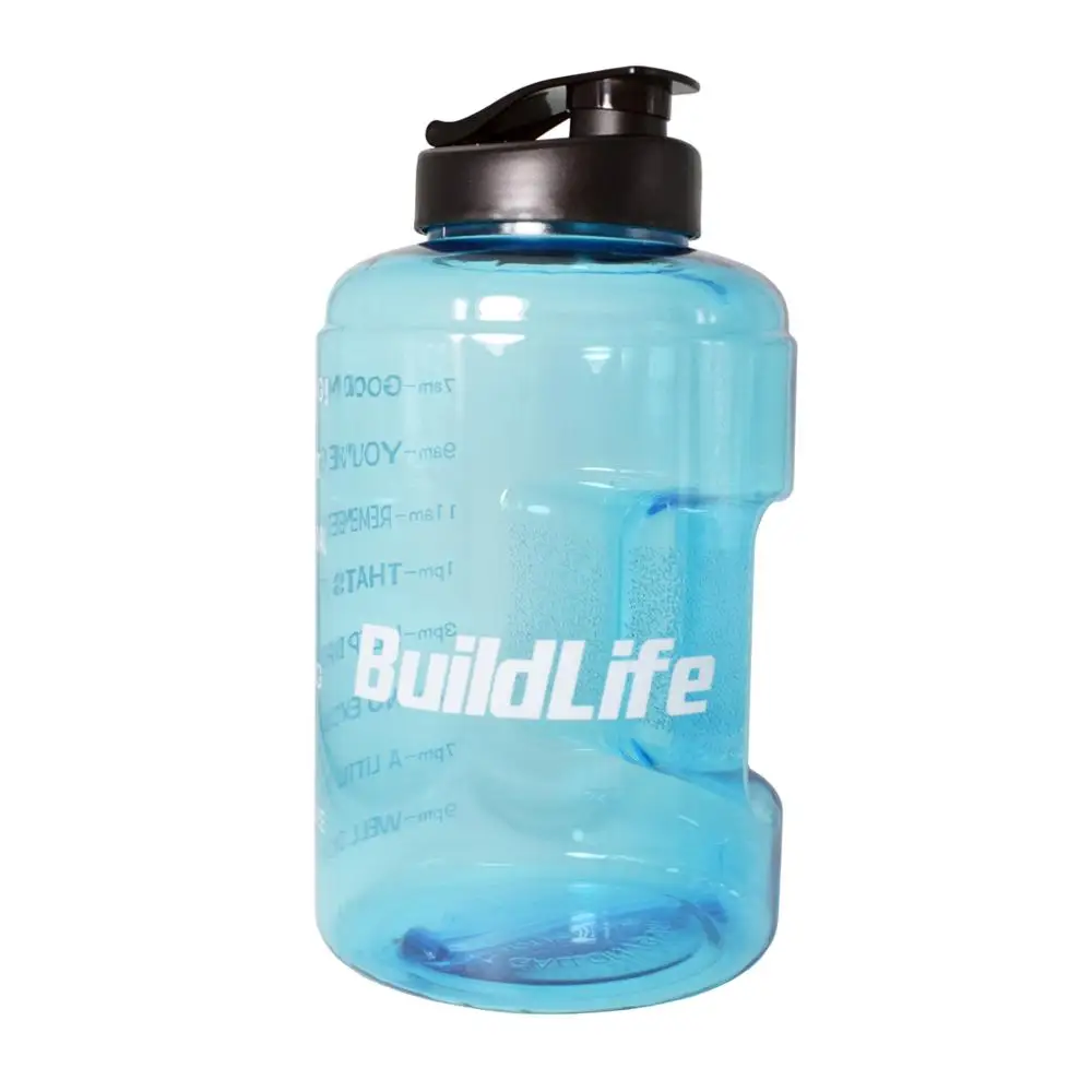 Buildlife 3.8L с широким горлышком 1 галлон бутылка для питьевой воды BPA бесплатно обучение большой емкости чайник для наружного кемпинга чайник кружка - Цвет: Sky Blue