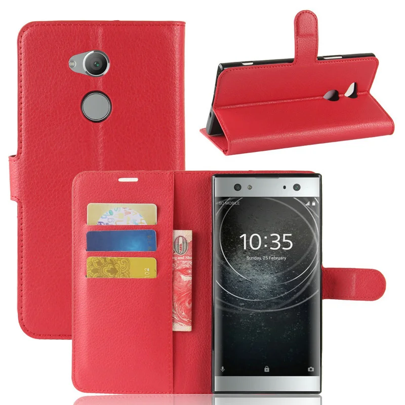 Case Wallet Phone Case for Sony Xperia XA2 Ultra Dual H3213 H3223 H4213 H4233 XA2 H3113 H3123 H3133 H4113 Flip Leather Cover 5