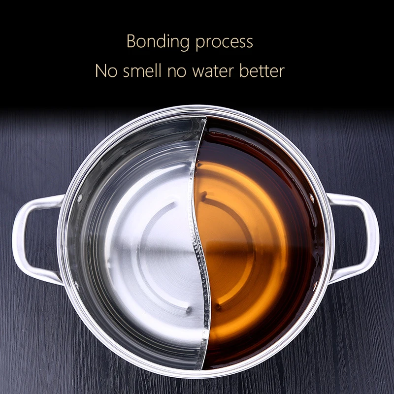 304不锈钢火锅锅具鸳鸯火锅带盖涮锅加厚家用清汤锅商用电磁炉盆_3