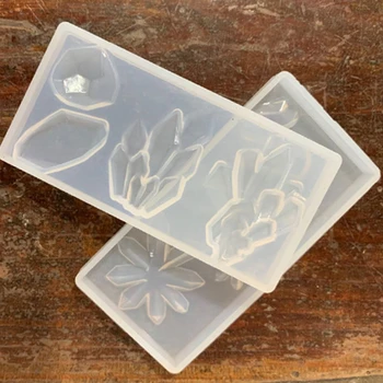 

2Pcs/Set Crystal Epoxy Resin Mold Pendant Decoration Casting Silicone Mould DIY Crafts Jewelry Making Tools