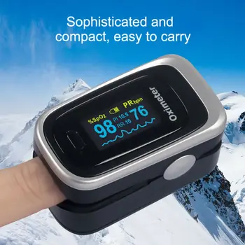 

OLED SPO2 PR PI RR Finger Pulse Oximeter With Respiratory Frequency PI Monitor Oxygen Saturation Monitor