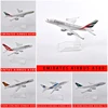 JASON TUTU 16cm Airbus A320 Airplane Model Plane Model Boeing 777 Aircraft Diecast Metal 1/400 Scale Planes Factory Dropshipping 1
