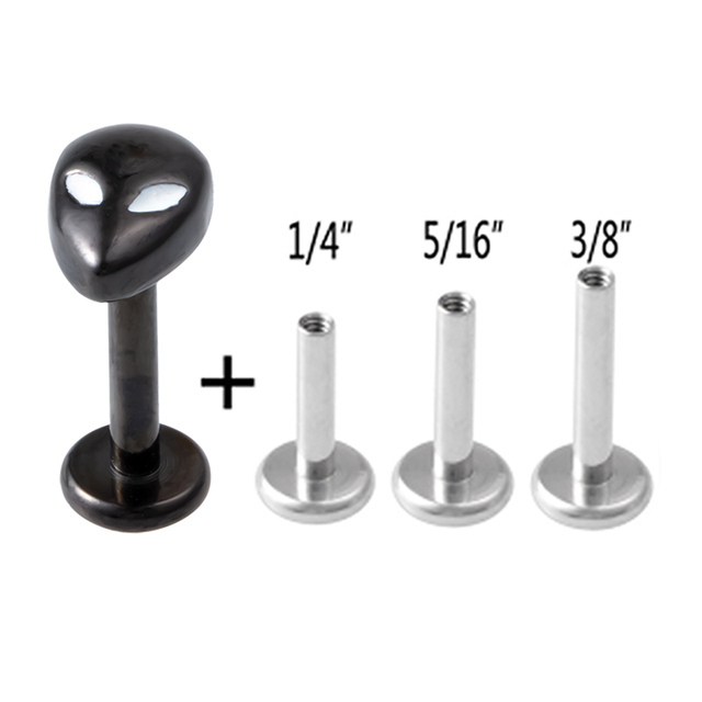 Paw Labret Monroe Lip Ring Bar Stud Zircon Internally Threaded 16G Tragus Helix Ear Cartilage Piercing Earring Body Jewelry