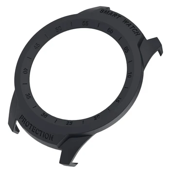 

For Ticwatch Pro Case Protective Anti-Scratch Bumper Cover For Ticwatch Pro Smart Watch Ultra-Light (Black)