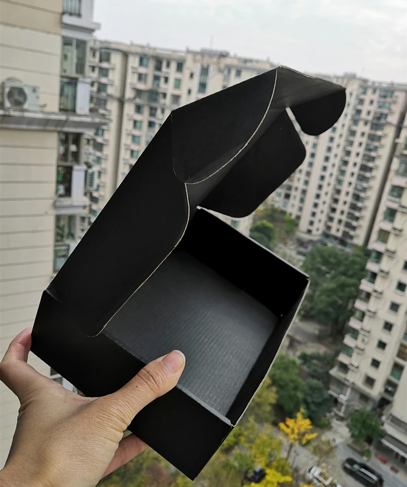 Black Color Packaging Box, Small Gifts Box, Kraft Paper Box for Wig Jewelry, Custom Printed Logo, 5 Pcs, 10Pcs 22 Hce06b61d0fcd4e79b84d33a2306a378a7