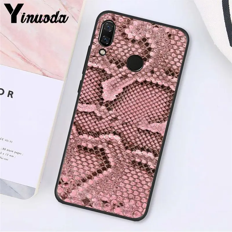 Yinuoda змеиная кожа чехол для телефона для Xiaomi Redmi8 4X 6A S2 Go Redmi 5 5Plus Note8 Note5 7 Note8Pro