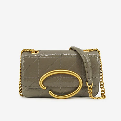 The latest Small square bag with lid summer fashion Women shoulder bags shoulder bag with chain women fashion retro simple - Цвет: B