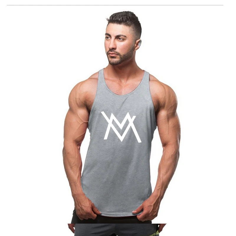Men's summer brand sports vest sleeveless shirt gym training vest running jogging sports T-shirt jersey promotion activities