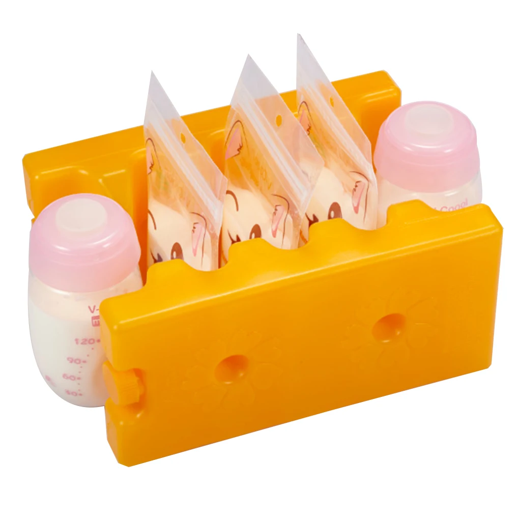 

Contoured Shape Ice Packs Breast Milk Bottles Breastmilk Storage Reusable Can Soda Beer Cooler Breast Milk Storage Accessories