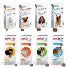 Bravecto mastiga para cães para pulga e carrapato, única dose de 12 semanas caber 2-40kg pet cat fluralaner