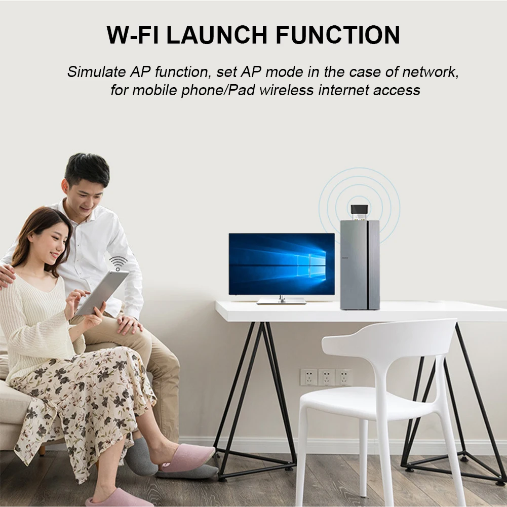 CF-811 Receiver Wireless Home 650 Mbps Internet PC USB Wifi Adapter Network Mini Dual Band Outdoor Laptop Desktop