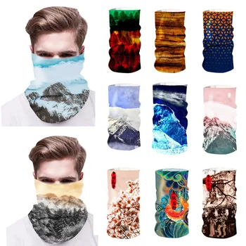 

Dust scarf Cycling Motorcycle Head Scarf Neck Warmer digital print Ski Balaclava Headband Scarf Windproof Handkerchief Safety